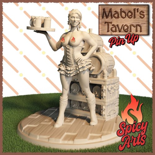 Mabels Tavern - (Nsfw) Barmaid Pin-Up Standing