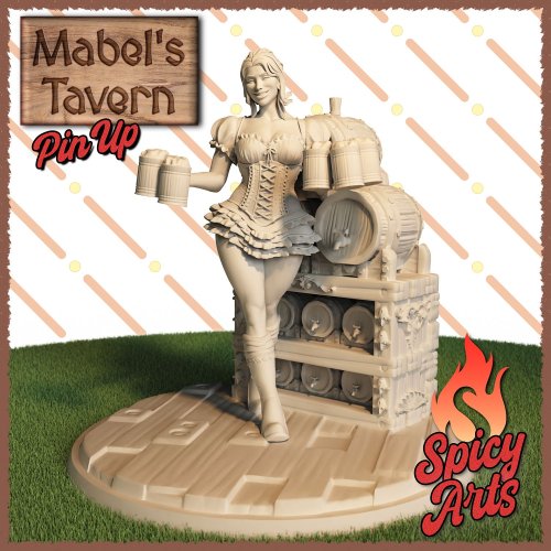 Mabels Tavern - (Sfw) Barmaid Pin-Up Serving