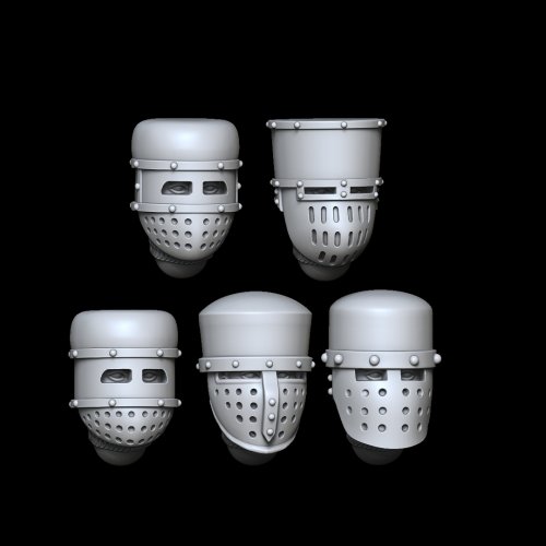 Enclosed Pot Helmets Set 1