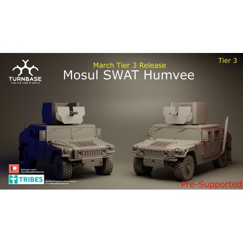 Turnbase Miniatures: Wargames- Mosul Swat Humvee