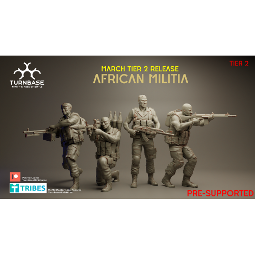 Turnbase Miniatures: Wargames- African Militia