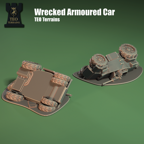 Teo Terrains - Wrecked Armoured Car
