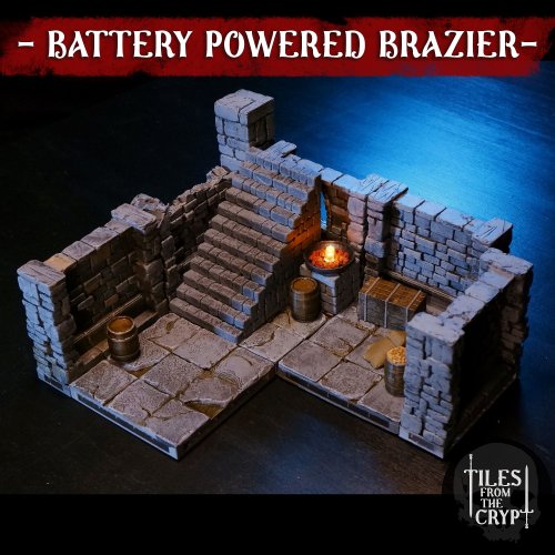 Battery Powered Brazier - Tiles From The Crypt