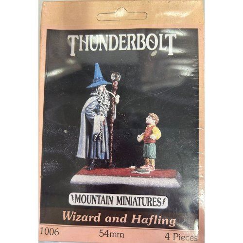 Thunderbolt Minaitures Wizard And Halfing