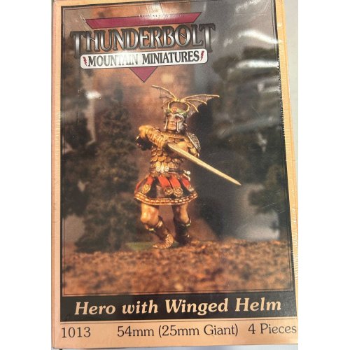 Thunderbolt Minaitures Hero With Winged Helm