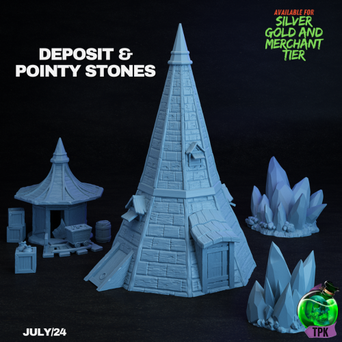 Deposit And Pointy Stones