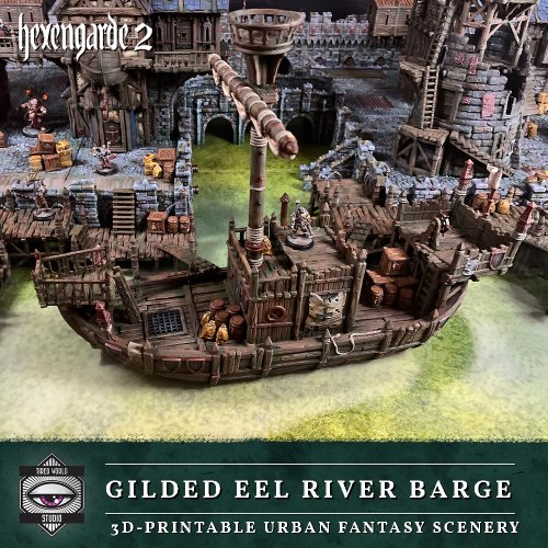 gilded Eel' River Barge