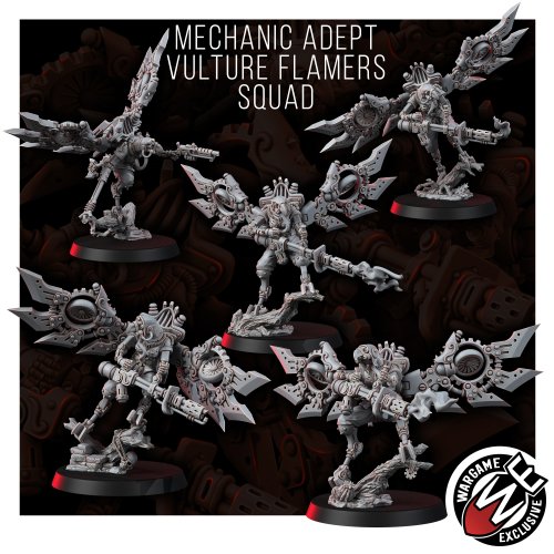 Mechanic Adepts Vulture Flamers Squad