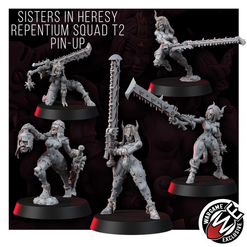 Sisters In Heresy Repentium Squad T2 (Pin-Up)