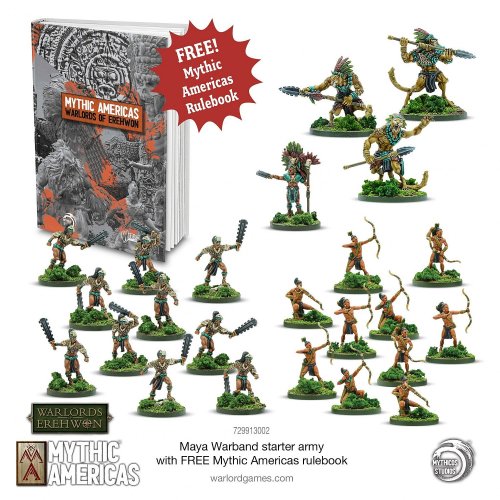 Maya Warband Starter Army with FREE Mythic Americas Rulebook