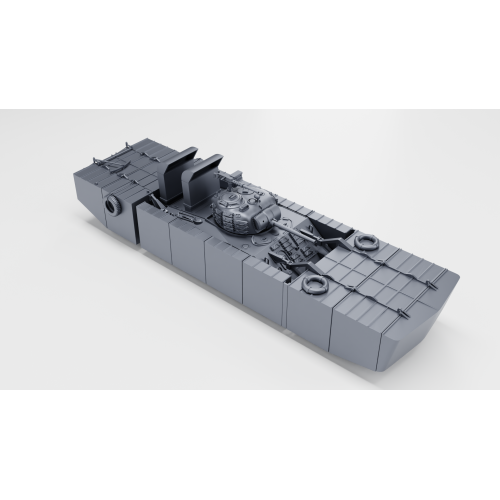 Sherman M4 With The T6 Flotation Device (Us, Okinawa, Ww2)