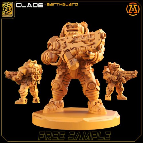 Clade - Space Dwarf -  Sample - (4 Parts) - Be Aware- Gunsupport Arm Scaling Issue Resolved