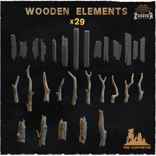 Wooden Elements- Basing Bits 2.0
