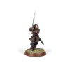 Painted miniature of Aragorn in attack pose. From the cover of the Heroes of Helms Deep box set.